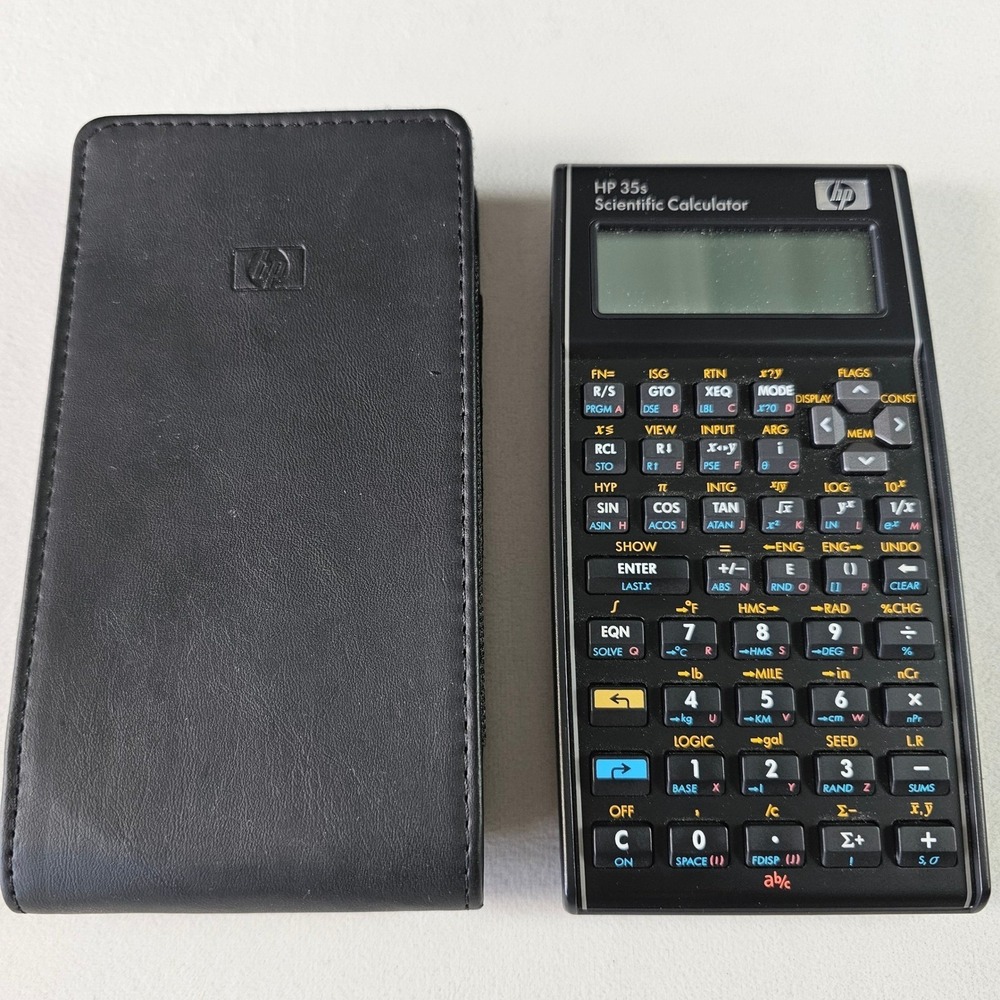 HP 35s Scientific Calculator Programmable RPN Algebraic Black with Case F2215A